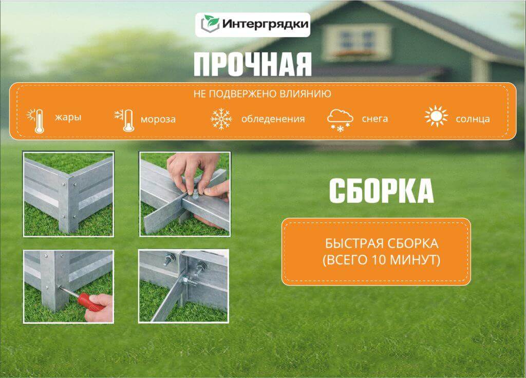 Грядки высотой 30 см